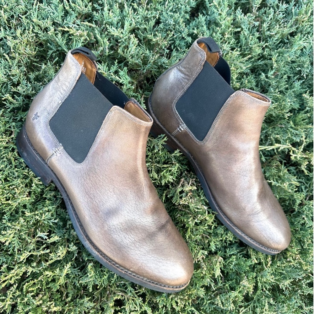 Frye Men's Tyler Chelsea‎ Boots Size 11.5 Cognac Brown